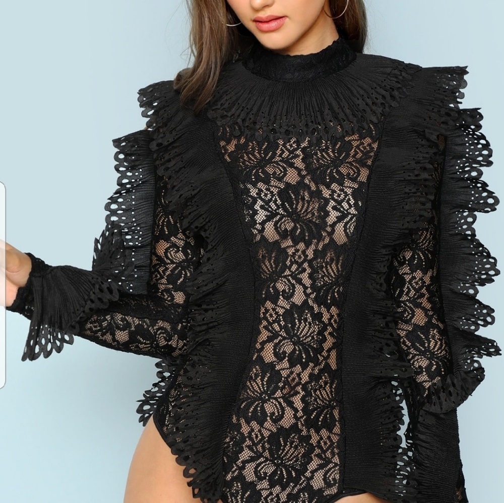 Ruffles and Lace Bodysuit